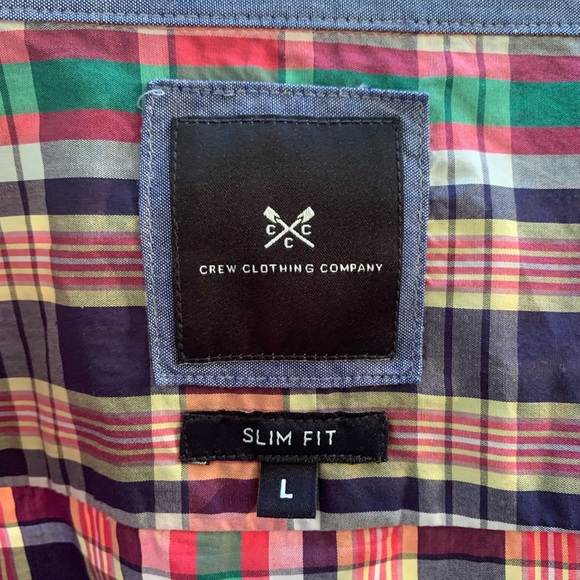 Crew Clothing Company Blue and Pink Plaid Casual Button-up Shirt - Picture 2 of 7